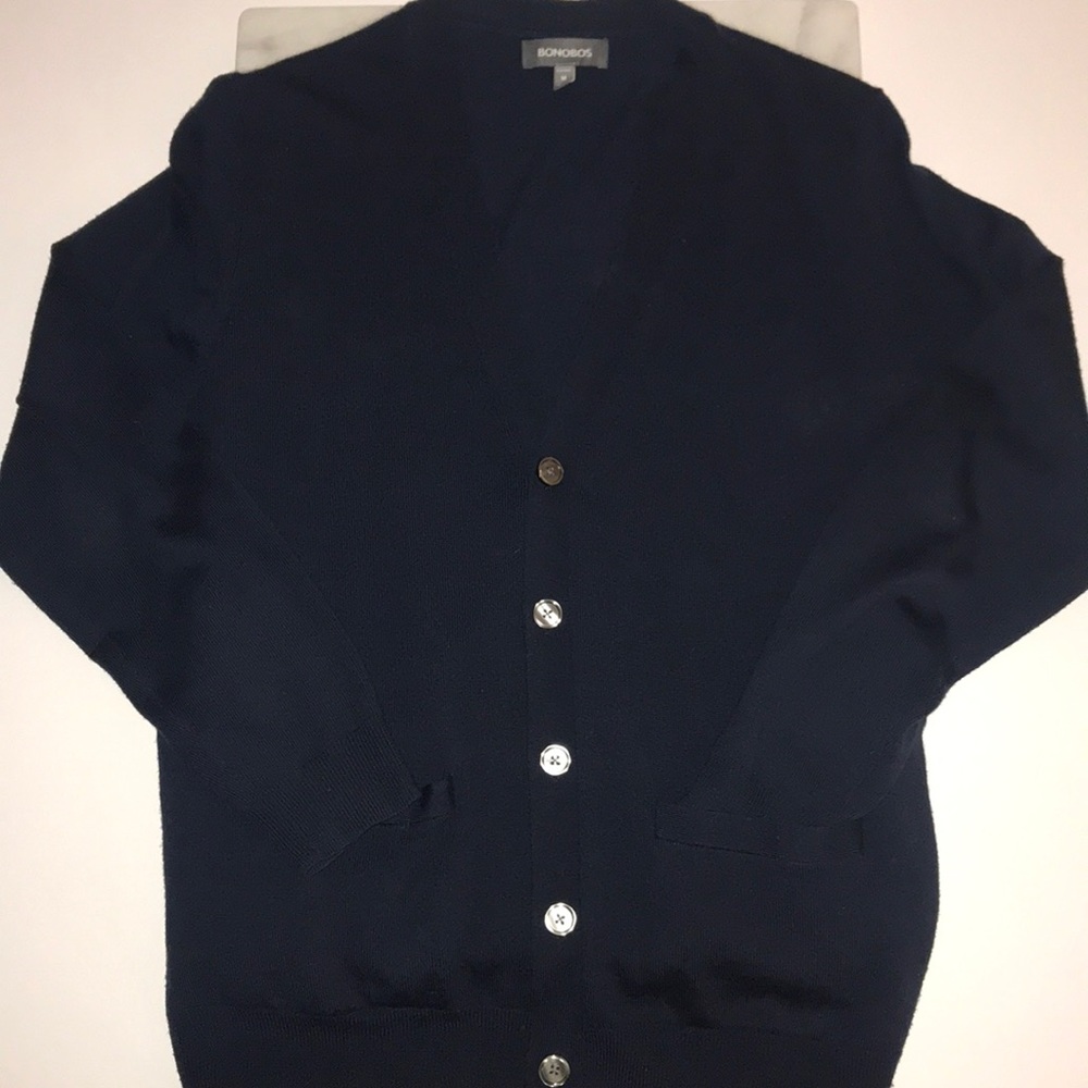 Bonobos Cardigan Navy Blue